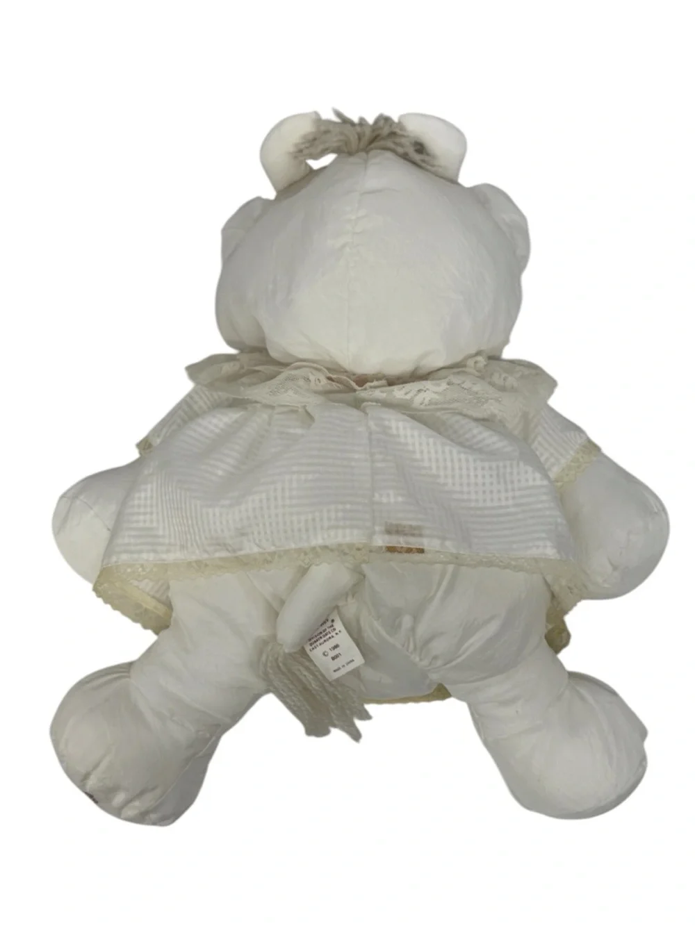 Vintage 1986 Fisher Price PUFFALUMPS White Cow with Lace Dress 15